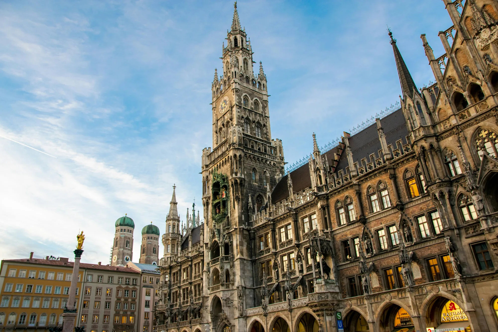 Historic architecture in central Munich